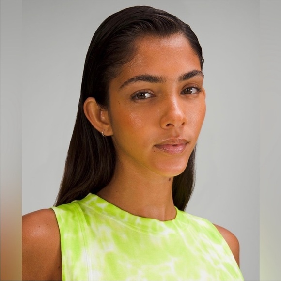 lululemon All Yours Crop Tank Tie Dye Eccentric Green - Picture 4 of 12